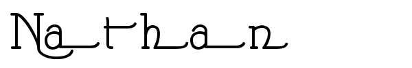 Nathan font preview
